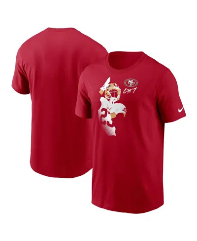 Nike Men's  Christian Mccaffrey Scarlet San Francisco 49ers Player Graphic T-shirt