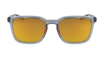 Pre-owned Nike Men's  Circuit Sunglasses In Wolf Grey/brown/orange Mirror