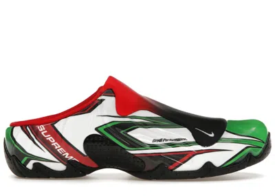 Pre-owned Nike Men's  Clogposite Supreme Green Sneakers In White/gym Red