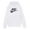 Nike Sportswear Club Fleece Logo Hoodie In White