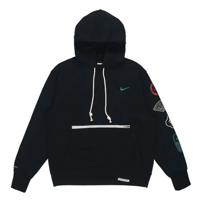 Nike Men's  Cny New Year's Edition Logo Printing Loose Sports Hooded Pullover Autumn Black