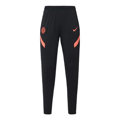 Nike Men's  Colorblock Printing Slim Fit Bundle Feet Sports Pants/trousers/joggers Black