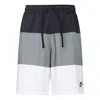 Nike Sportswear City Edition Multicolor Woven Breathable Casual Shorts Black White Gray