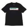 Nike Men's  Contrasting Colors Large Logo Casual Sports Round Neck Short Sleeve Black T-shirt