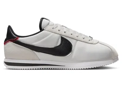 Pre-owned Nike Men's  Cortez Txt Jackie Robinson Day Sneakers In Photon Dust/black/metallic Silver In Multi