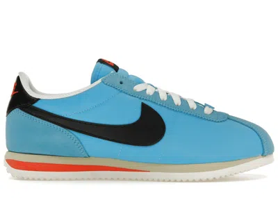 Pre-owned Nike Men's  Cortez Txt Sneakers In Baltic Blue/black/team Gold