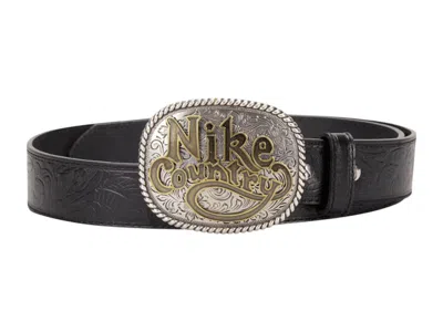 Pre-owned Nike Men's  Country Belt In Black/silver In Multi