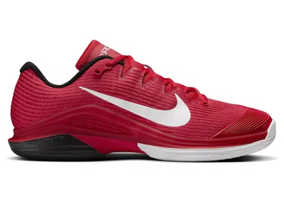 Pre-owned Nike Men's  Court Air Zoom Vapor 12 Hc White Sneakers In University Red/black/gym Red In Multi