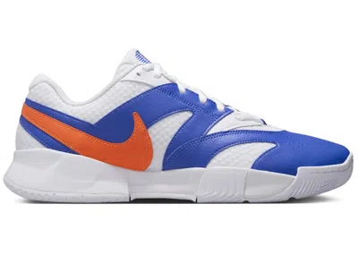 Pre-owned Nike Men's  Court Lite 4 Sneakers In White/hyper Royal/hyper Crimson