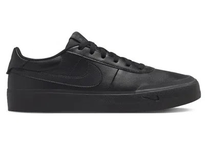 Pre-owned Nike Men's  Court Shot Sneakers In Black