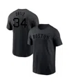 Nike Men's  David Ortiz Black Boston Red Sox Name & Number T-shirt In Black