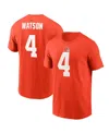 Nike Men's  Deshaun Watson Orange Cleveland Browns Player Name & Number T-shirt In Orange