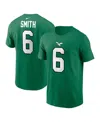 Nike Men's  Devonta Smith Kelly Green Philadelphia Eagles Alternate Player Name And Number T-shirt In Kelly Green