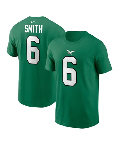 Nike Men's  Devonta Smith Kelly Green Philadelphia Eagles Alternate Player Name And Number T-shirt