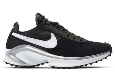 Pre-owned Nike Men's  D/ms/x Waffle Sneakers In Black/white/metallic Silver
