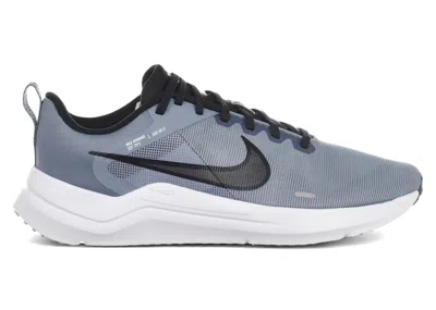 Pre-owned Nike Men's  Downshifter 12 Sneakers In Ashen Slate/cobalt Blue Bliss/white