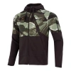 Nike Men's  Dri-fit Casual Splicing Camouflage Fleece Hooded Jacket Black In Brown