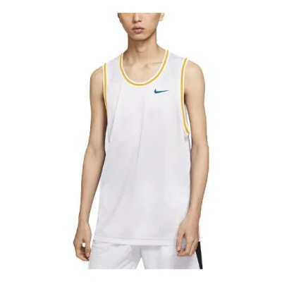Nike Men's  Dri-fit Classic Casual Sports Basketball Jersey/vest White