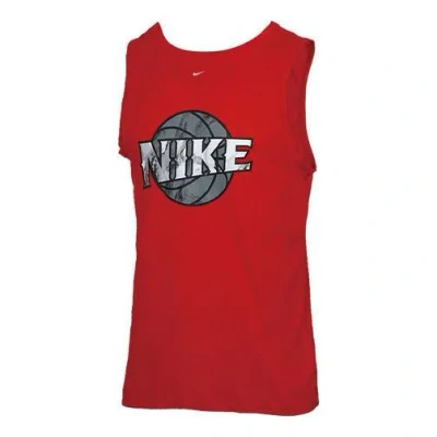 Nike Men's  Dri-fit Printing Red Basketball Jersey/vest In Multi