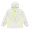 Nike Men's  Dri-fit Sport Clash Hooded Half Zipper Athleisure Casual Sports Pullover Jacket Autumn Cr In White