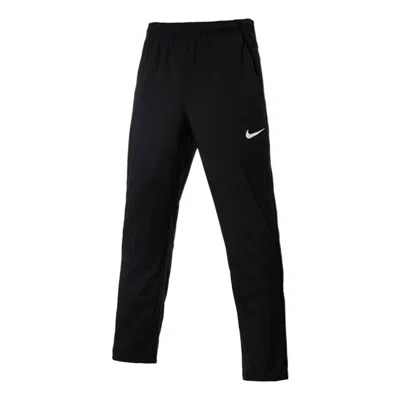 Nike Men's  Dri-fit Team Solid Color Logo Straight Sports Pants/trousers/joggers Black