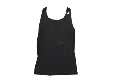 Pre-owned Nike Men's  Drifit Breathable Running Vest In Black