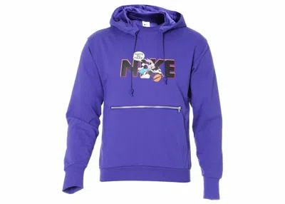 Pre-owned Nike Men's  Drifit Standard Issue X Space Jam: A New Legacy Hoodie In Blue