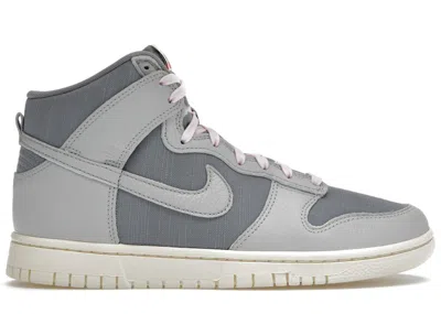 Pre-owned Nike Men's  Dunk High Premium Certified Fresh Particle Grey Sneakers In Light Smoke Grey/grey Fog/sai