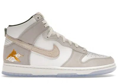 Pre-owned Nike Men's  Dunk High Premium San Francisco Chinatown Gold Mountain Sneakers In Summit White/desert O In Multi