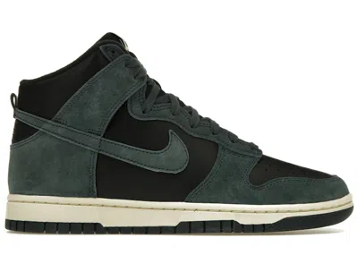 Pre-owned Nike Men's  Dunk High Retro Prm Sneakers In Faded Spruce/black