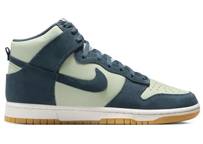 Pre-owned Nike Men's  Dunk High Retro Se Armory Navy Sneakers In Jade Horizon/phantom/gum Yellow In Multi