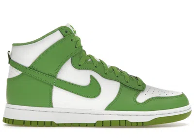 Pre-owned Nike Men's  Dunk High Retro Sneakers In White/chlorophyll In Multi