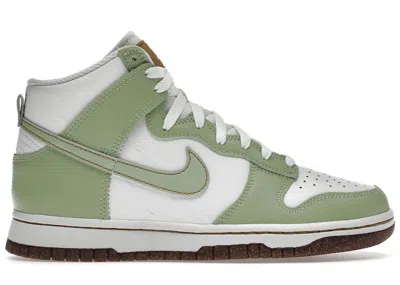 Pre-owned Nike Men's  Dunk High Se Inspected By Swoosh Sneakers In Honeydew/summit White In Multi