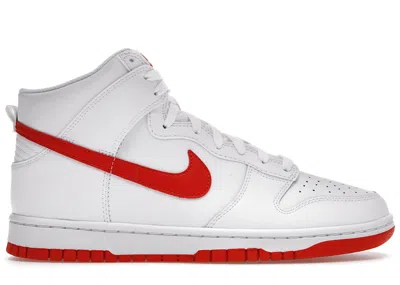 Pre-owned Nike Men's  Dunk High Sneakers In White/picante Red