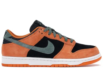 Pre-owned Nike Men's  Dunk Low Ceramic Sneakers In Black/nori