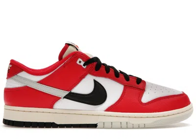 Pre-owned Nike Men's  Dunk Low Chicago Split Sneakers In University Red/black/light Silver In Multi