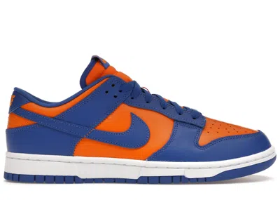 Pre-owned Nike Men's  Dunk Low Knicks Sneakers In Bright Ceramic/team Royal/university Red In Multi