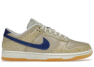 Pre-owned Nike Men's  Dunk Low Montreal Bagel Sneakers In Sesame/blue Jay/sail In Multi