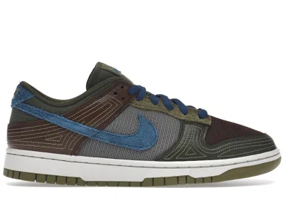 Pre-owned Nike Men's  Dunk Low Nh Sneakers In Cacao Wow/marina/rough Green In Multi