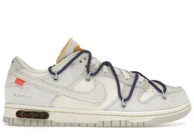 Pre-owned Nike Men's  Dunk Low Offwhite Lot 18 Sneakers In Sail/neutral Grey In Gray