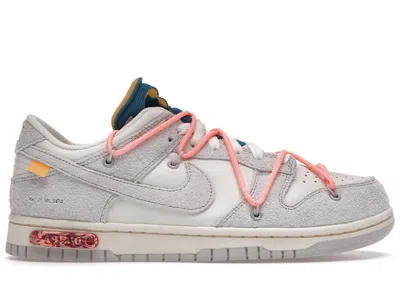 Pre-owned Nike Men's  Dunk Low Offwhite Lot 19 Sneakers In Sail/neutral Grey/orange Pulse In Multi