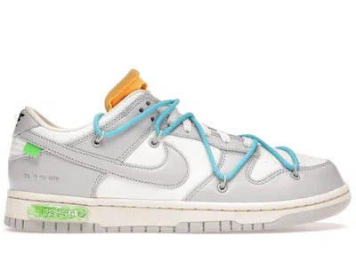 Pre-owned Nike Men's  Dunk Low Offwhite Lot 2 Sneakers In Sail/neutral Grey/blue Fury
