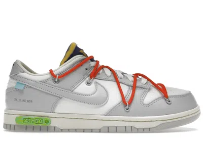 Pre-owned Nike Men's  Dunk Low Offwhite Lot 23 Sneakers In Sail/neutral Grey/habanero Red