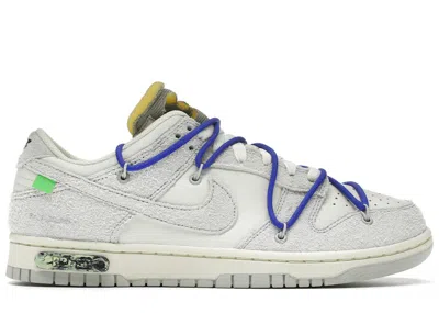 Pre-owned Nike Men's  Dunk Low Offwhite Lot 32 Sneakers In Sail/neutral Grey/racer Blue
