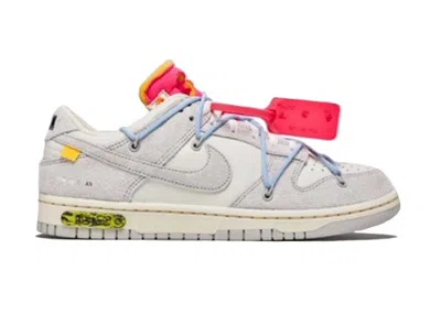 Pre-owned Nike Men's  Dunk Low Offwhite Lot 38 Sneakers In Sail/neutral Grey/psychic Blue In Multi