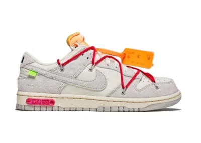 Pre-owned Nike Men's  Dunk Low Offwhite Lot 40 Sneakers In Sail/neutral Grey/global Red