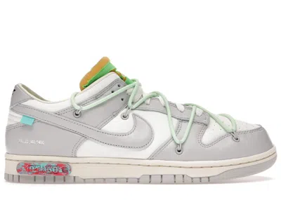 Pre-owned Nike Men's  Dunk Low Offwhite Lot 7 Sneakers In Sail/neutral Grey/vapor Green In Multi