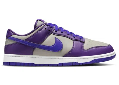 Pre-owned Nike Men's  Dunk Low Retro Persian Violet Sneakers In College Grey/wild Grape/white