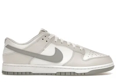 Pre-owned Nike Men's  Dunk Low Retro Sneakers In Summit White/light Smoke Grey/platinum Tint In Multi