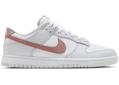 Pre-owned Nike Men's  Dunk Low Retro Sneakers In White/pure Platinum/red Stardust In Multi